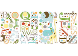 Muurstickers Animals alphabet