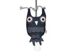 Muziekdoosje Uil denim