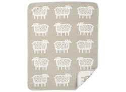 Wiegdeken Schaap katoen beige