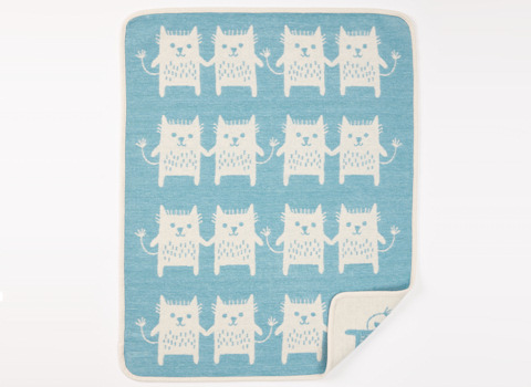 Wiegdeken Little Me turquoise Klippan