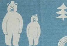 Wiegdeken Together blauw
