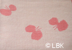 Wiegdeken Vlinders roze Klippan dessin